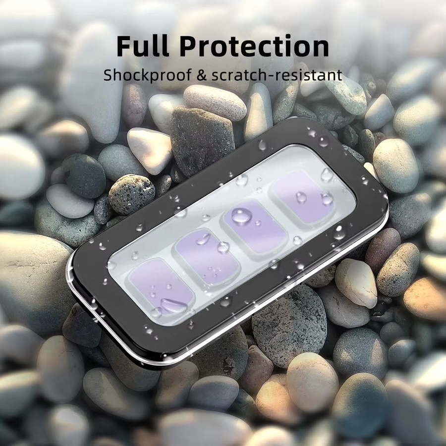 BRDRC Filter-Aufbewahrungsbox für DJI Pocket 3 und DJI Pocket 4, staubdichte Schutzbox für ND, CPL und UV Objektivfilter, Farbe: Schwarz - Bild 3