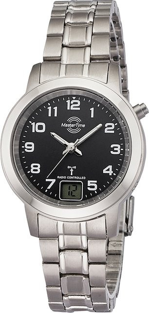 Master Time Damenuhr Titan, Quarz, Schwarz, 34 mm, 5 ATM - Bild 1