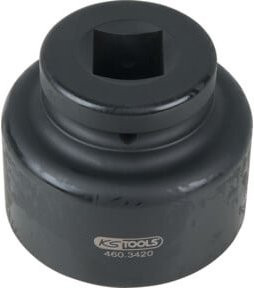 KS Tools Achsmuttern-Schlüssel 1 Zoll, 8-kant, kurz, schwarz, Stahl - Bild 1