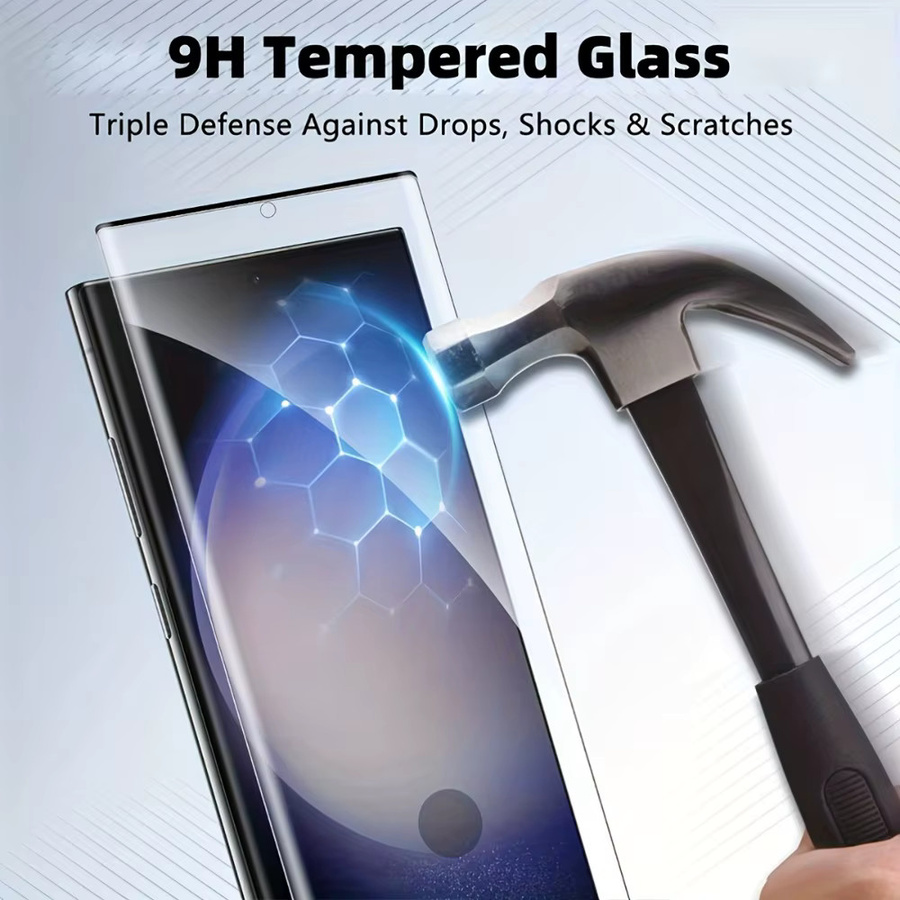 2 Stück Samsung Galaxy S24 Displayschutz aus gehärtetem Glas, Ultra Clear, transparent - Bild 4