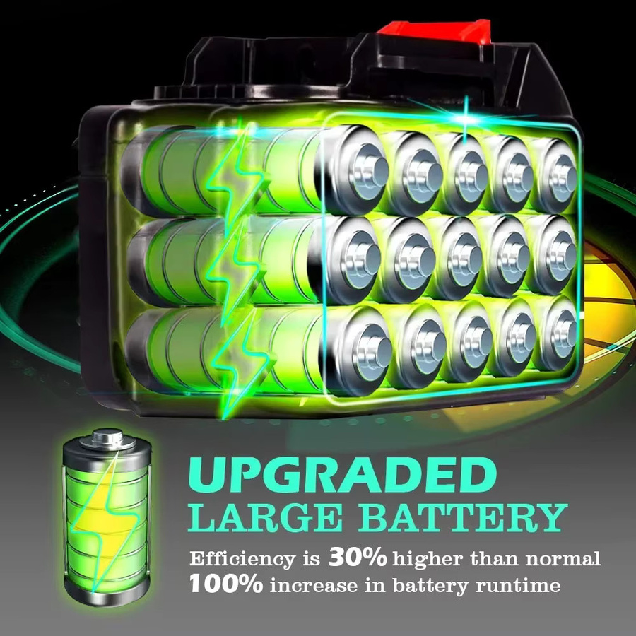 Wiederaufladbarer Lithium-Ionen-Akku 21V 4,5Ah für Makita 18V Elektrowerkzeuge in Schwarz - Bild 3