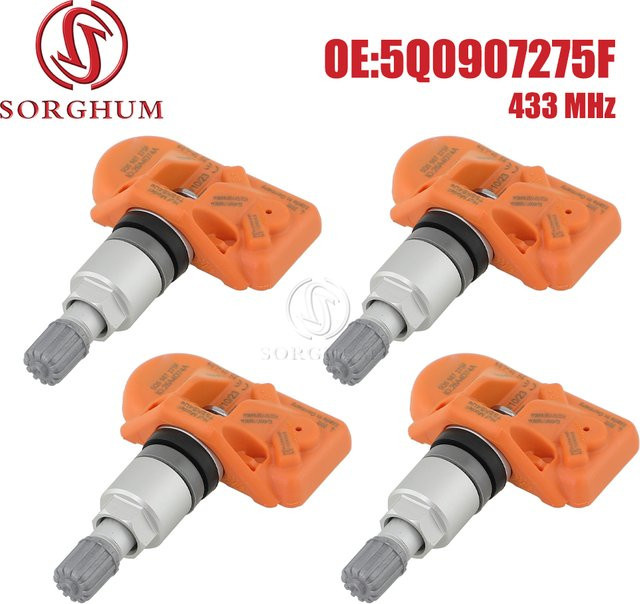 5Q 0907275 F Reifendruckkontrollsystem Sensor in Orange für Audi, Skoda, Porsche und VW - Bild 1