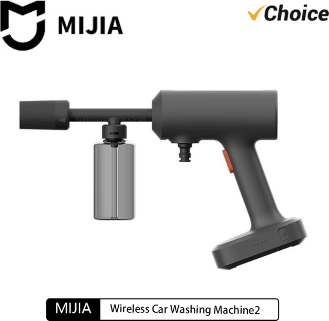 Mijia Kabelloser Autowascher 2 Schwarz mit 160l/h Wasservolumen für effiziente Hochdruck-Reinigung - Bild 1