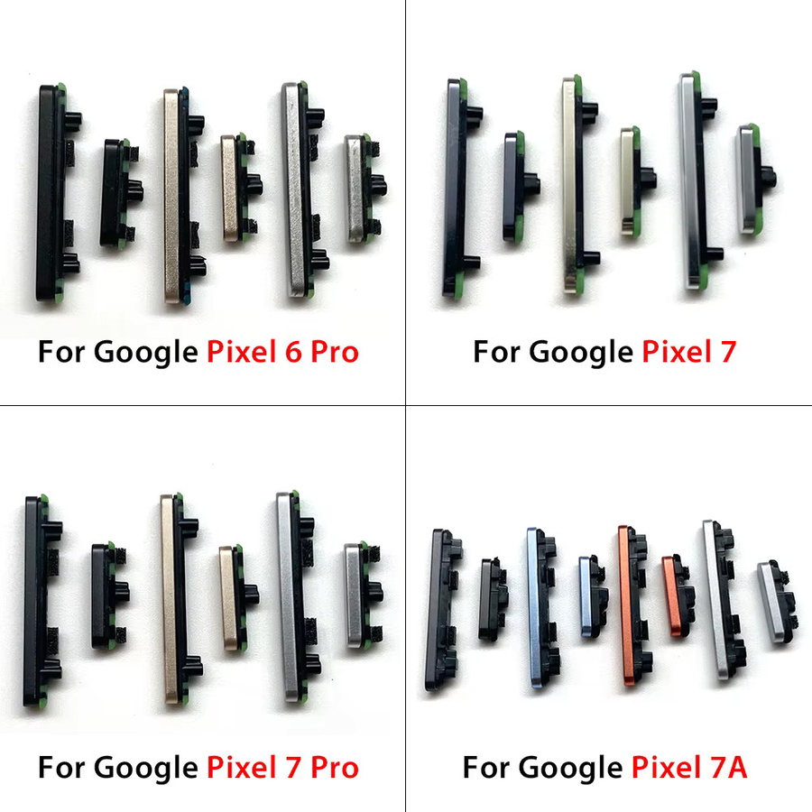 Ersatzteil-Tastenset mit Lautstärketaste und Ein-/Aus-Taste in Blau für Google Pixel 6, 6 Pro, 6A, 7, 7 Pro und 7A - Bild 2