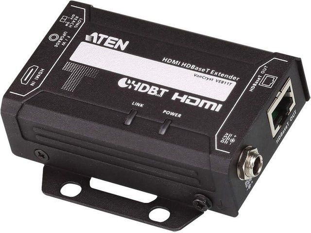 ATEN VanCryst VE811 HDMI HDBaseT Extender Sender und Empfänger für 4K UHD Video und Audio in Schwarz mit bis zu 150 m Reichweite - Bild 1