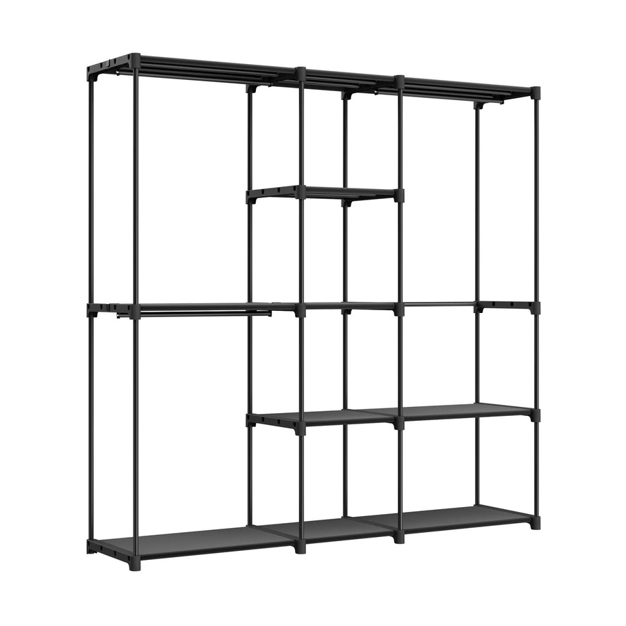 Songmics Kleiderschrank Offen Schwarz Matt B/H/T: 182 x 182 x 43 cm - Bild 2