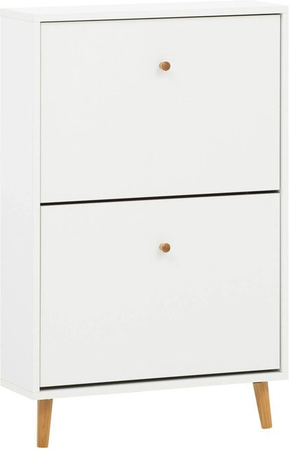 Schildmeyer Schuhkipper Bjarne mit 2 Klappen in Mattweiß, B/H/T: 59,8 x 92,2 x 19,55 cm - Bild 1