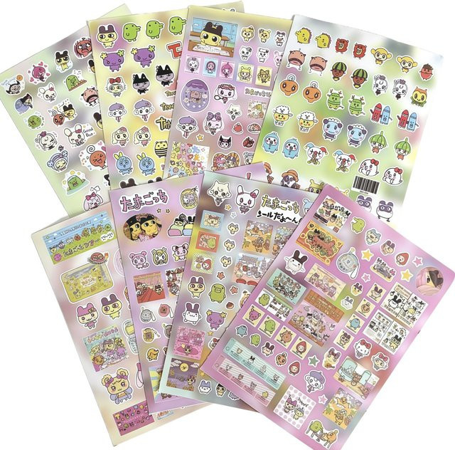 Bandai Tamagotchi Aufkleber-Set, 8-teiliges Set - Bild 1