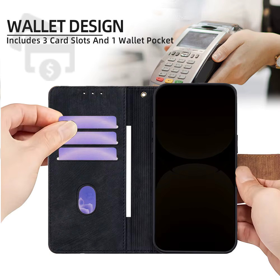 Xiaomi Business Metall-Schnallen Handyhülle Flip Cover für Redmi Note 15 Pro Plus Note 14S 13 Pro Plus Turbo 5 Max 14C in Blau - Bild 3
