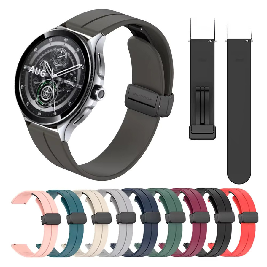 TAMISTER Uhrenarmband Silikon, Schwarz, Unisex - Bild 5