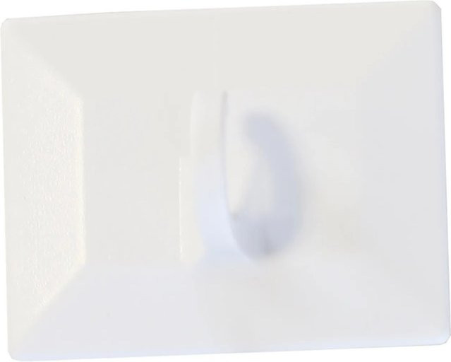 Gardinia Klebehaken für Fensterflügel in Weiß zur Befestigung von Deko oder Bambus-Rollos - Bild 1