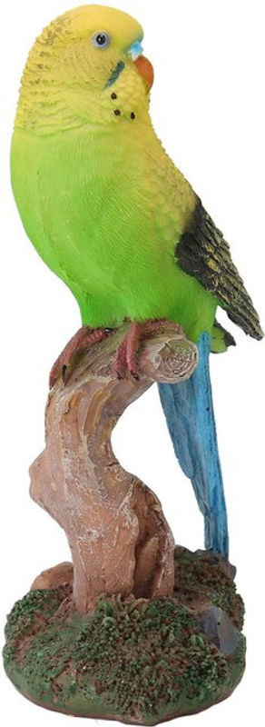 Tooarts Papageien Figur aus Kunstharz als dekorative Vogelskulptur in Mehrfarbig - Bild 1