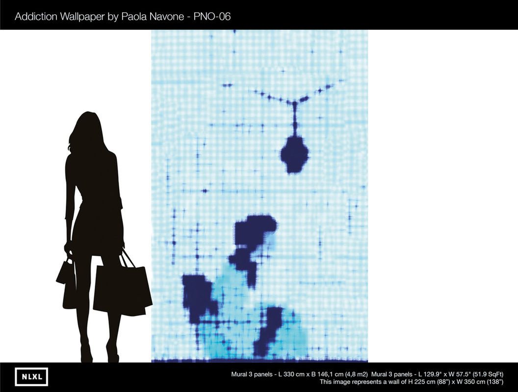 NLXL Wallpaper Addiction 06 Mural mit abstraktem Design in Blau, Vlies Tapete, B: 330 cm, H: 225 cm - Bild 2