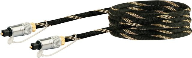 Schwaiger Lichtwellenleiter-Anschlusskabel mit Toslink-Stecker, Optical, Schwarz, 3,0 m - Bild 1