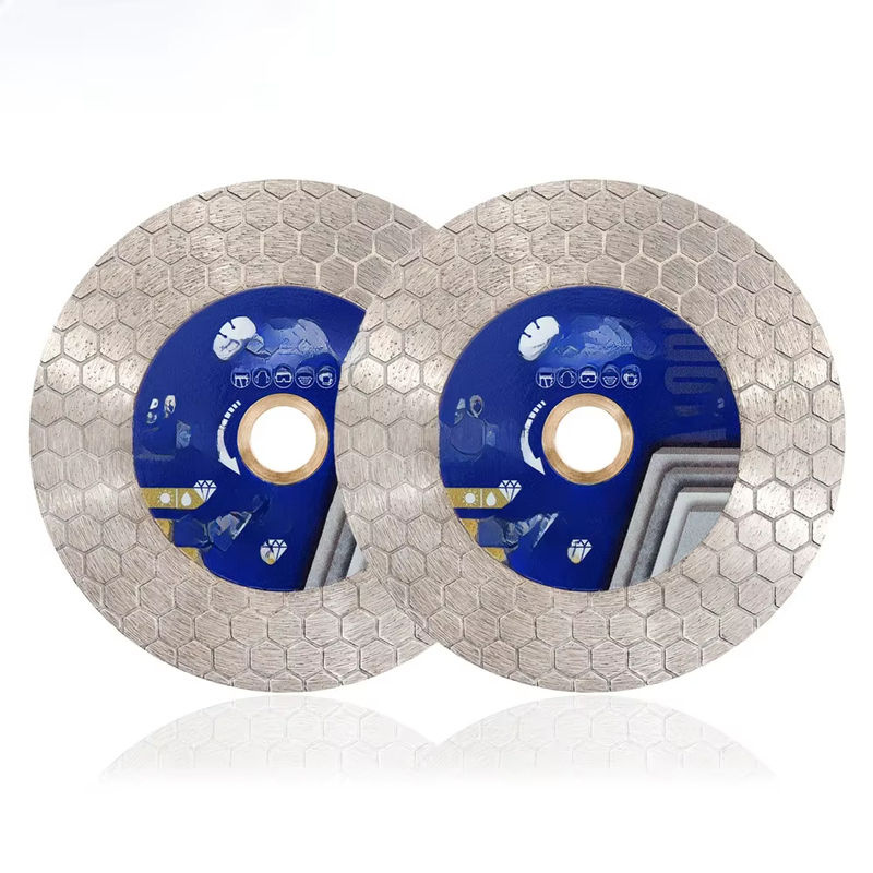 SHDIATOOL 2 Stück doppelseitige Diamant-Trennscheibe für Keramikfliesen und Marmor, Durchmesser: 125 mm, Farbe: Silber - Bild 7