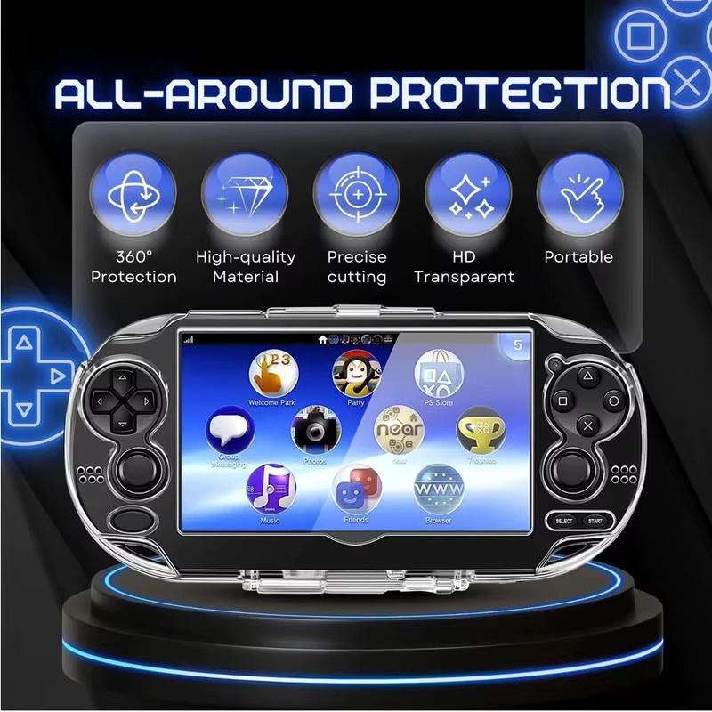 Transparente Kristall-Tragetasche für Sony PS Vita 1000 und PSV 1000 als schützende PC-Vollabdeckung - Bild 3
