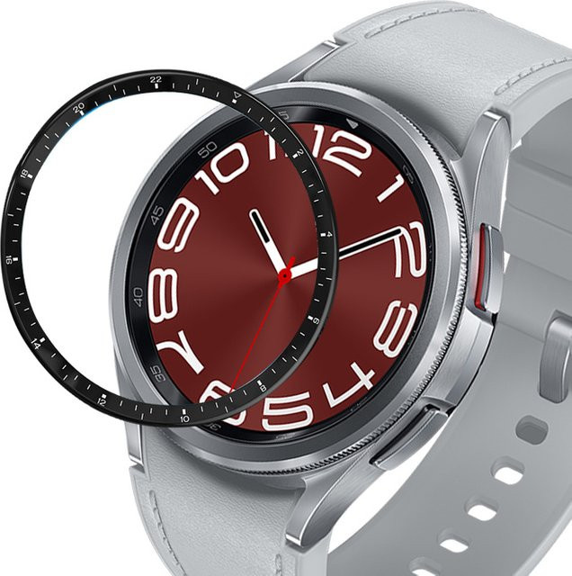I LOVE LUO Lünette Ring für Samsung Galaxy Uhr 6, Schwarz, Kunststoff - Bild 1