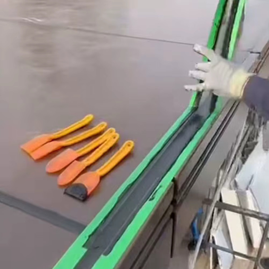 DAZZLEEX 5er Set Silikon Dichtstoff Spachtel aus Kunststoff in Orange zur Abdichtung und zum Finishing - Bild 3