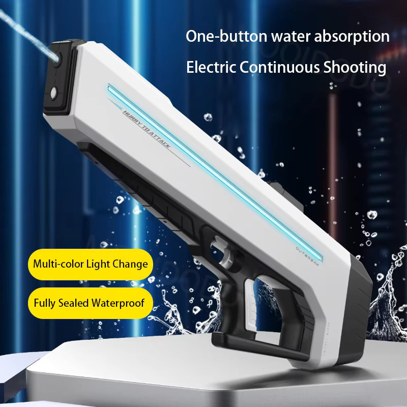 MOQIDODO Elektrische Wasserpistole, mit LED, Dauerfeuer-Balster - Bild 2