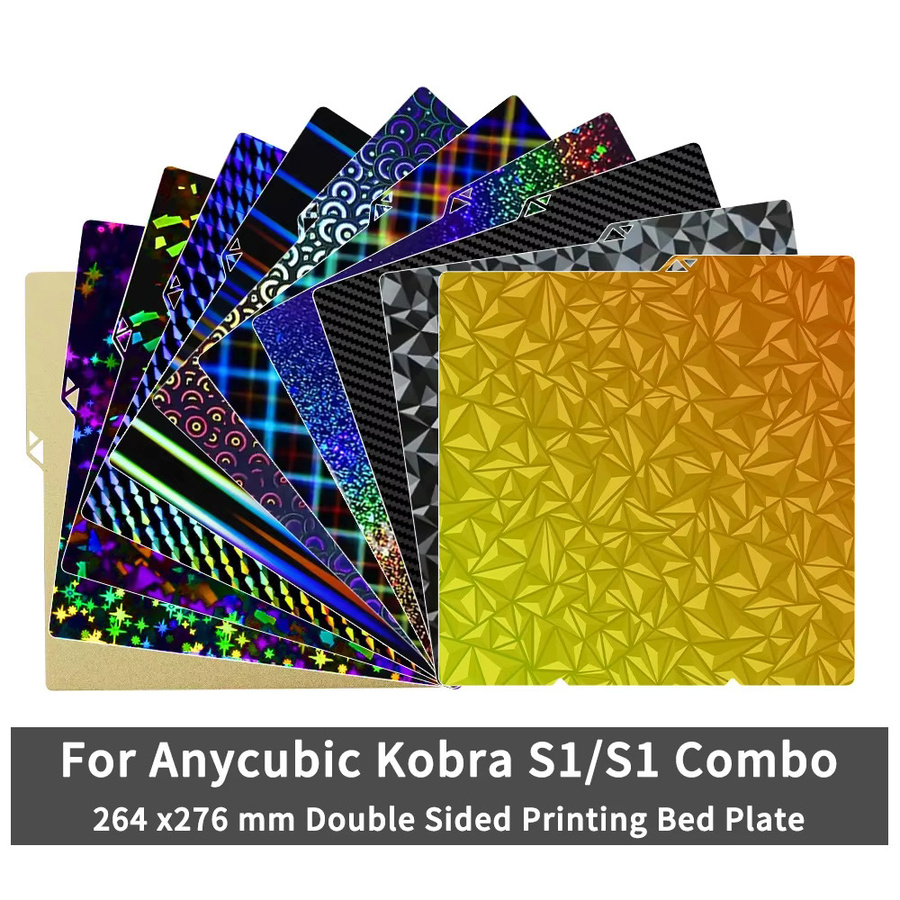 Anycubic PEI-Druckplatte für Kobra S1 und Kobra S1 Combo, texturiert und doppelseitig, B/T: 26,4 x 27,6 cm - Bild 4