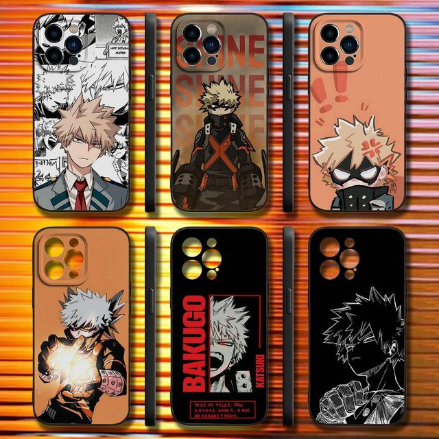 Katsuki Bakugo Hero A-Academia Handyhülle für iPhone (alle Modelle) in Schwarz - Bild 1