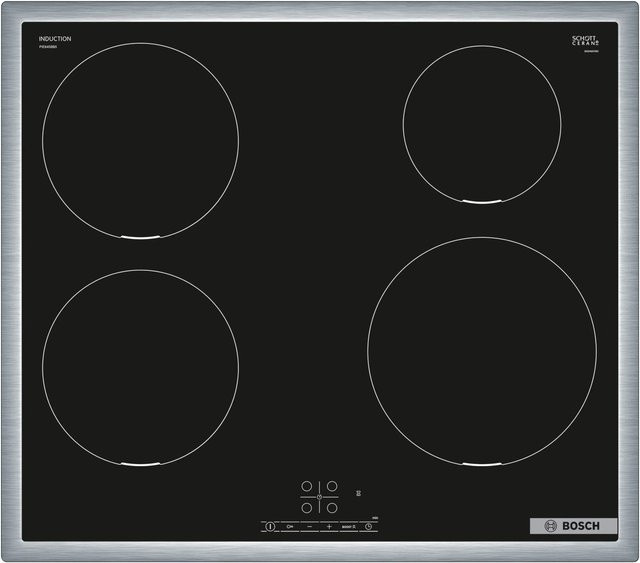Bosch Serie 4 Induktionskochfeld PIE645BB5E autark in Schwarz und Silber - Bild 1