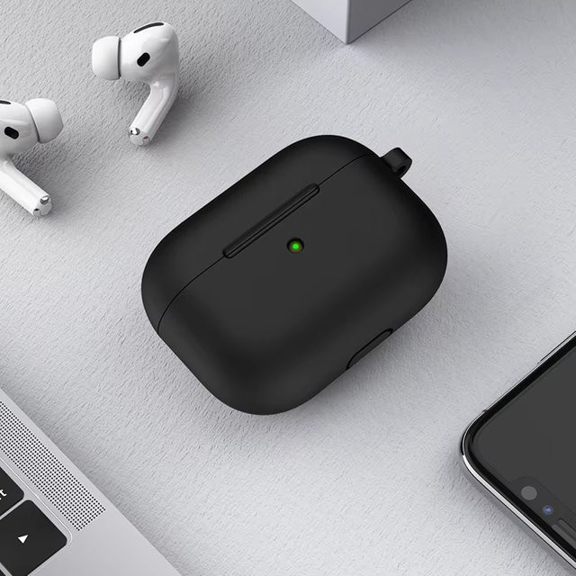 Silikon Schutzhülle für Apple AirPods 4 (2024) in Schwarz - Bild 1