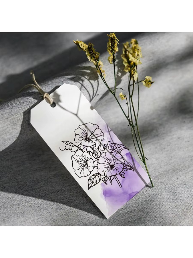 Transparenter Silikonstempel Morning Glory für DIY-Kartenherstellung und Scrapbooking - Bild 2