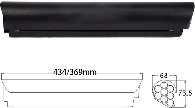 Tenways Akku 36V mit 14Ah (504Wh) in Schwarz für CG800s, CGO009, Econic One und PYT Modelle - Bild 1