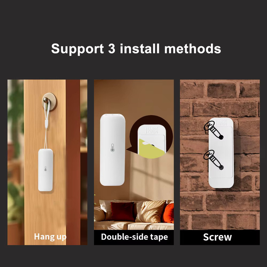 Lincukoo Smart Zigbee 3.0 Temperatur- und Feuchtigkeitssensor in Weiß für Smart Home Assistant mit Zigbee2MQTT und Ewelink Unterstützung - Bild 3