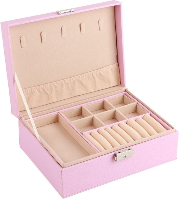 Neoglint Schmuckkästchen, PU-Leder, Rosa, Damen - Bild 1
