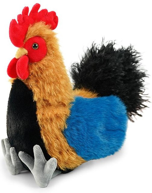 Hühner-Plüschpuppe, Hahn Henne Tier Stofftier, 22cm, ab 14 Jahre - Bild 1