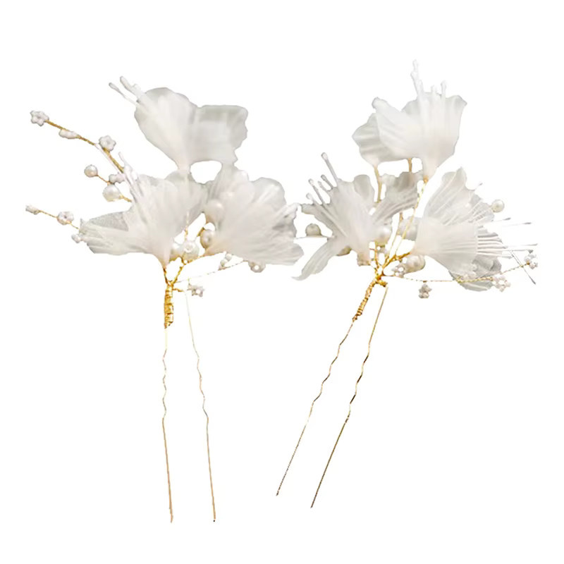 Velishy Haarspangen U-Form, Perlen-Haarschmuck, Damen - Bild 3