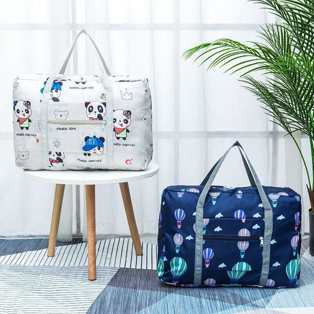 ISKYBOB Faltbare Reisetasche aus wasserdichtem Oxford-Stoff als große Einkaufstasche und Gepäcktasche in Multicolour - Bild 1