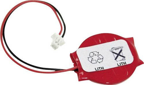 XCell Knopfzelle CR 2016 Lithium Batterie 3 V mit 75 mAh in Rot - Bild 1