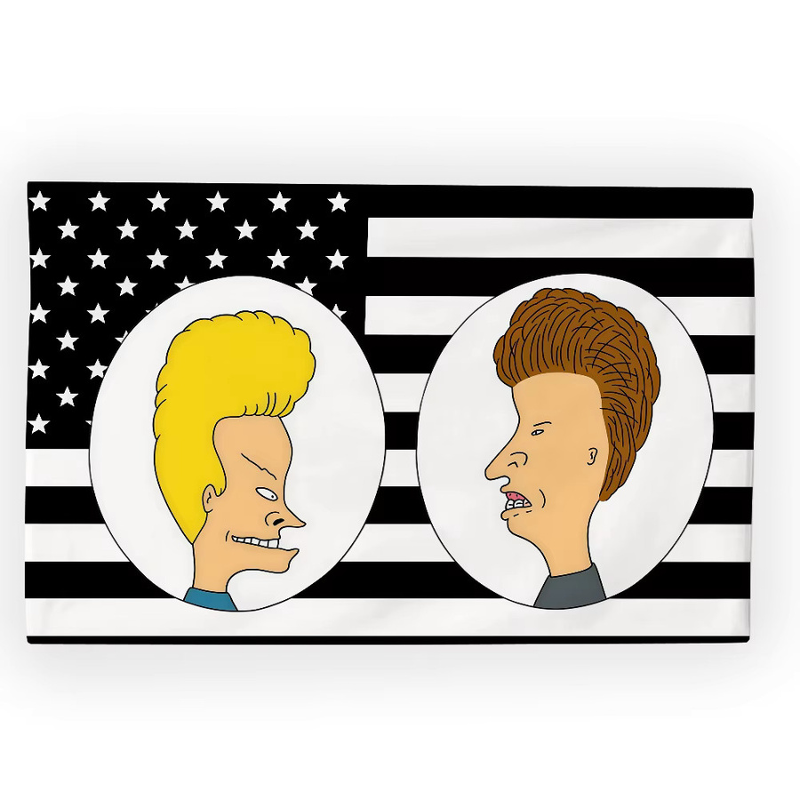 Warner Bros. Beavis and Butt-Head Flagge Wandkunst Dekoration Mehrfarbig B: 60,0 cm, H: 40,0 cm - Bild 7