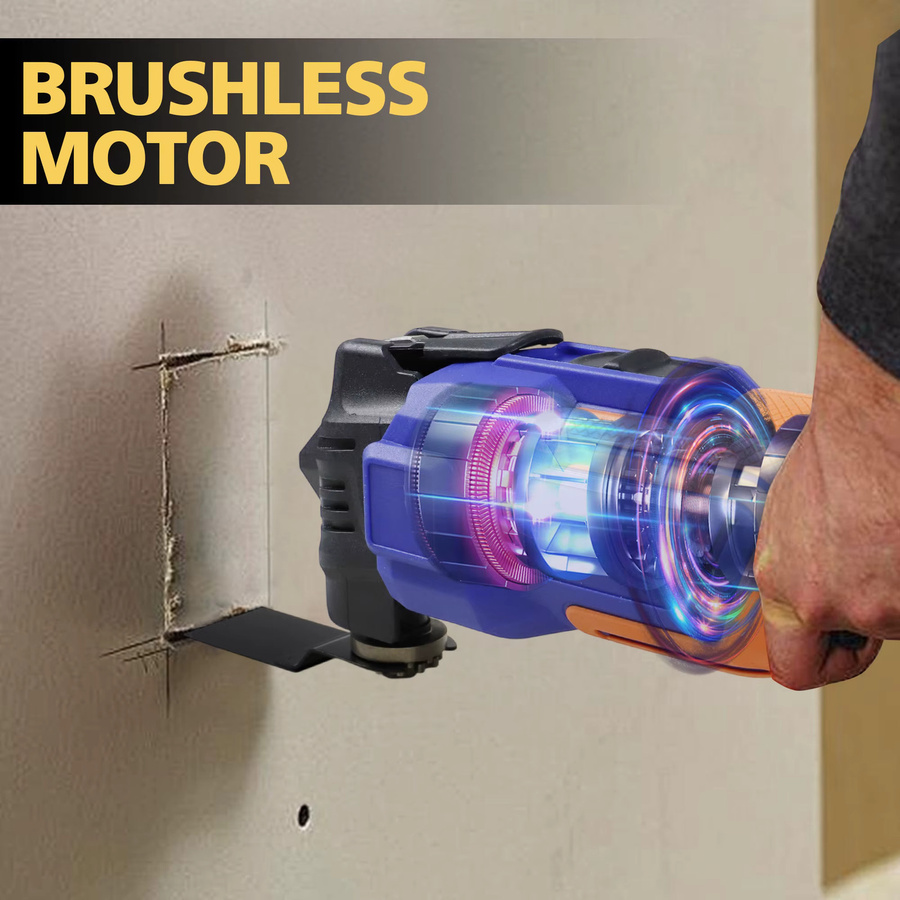NEWONE 18V Bürstenloses Multifunktionswerkzeug mit Schnellspanner, kompatibel mit Makita LXT Akkus, Blau - Bild 5
