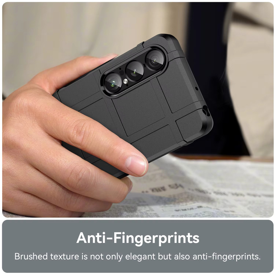 Robuste Silikon-Hartschalenhülle für Sony Xperia 1 VII, 1 VI, 1 V, 1 IV, 1 III, 1 II in Schwarz - Bild 5