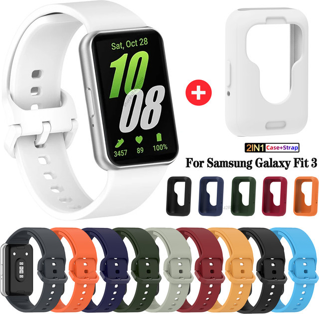 Samsung Galaxy Fit 3 Uhrenarmband, Silikon, Weiß, Unisex - Bild 1