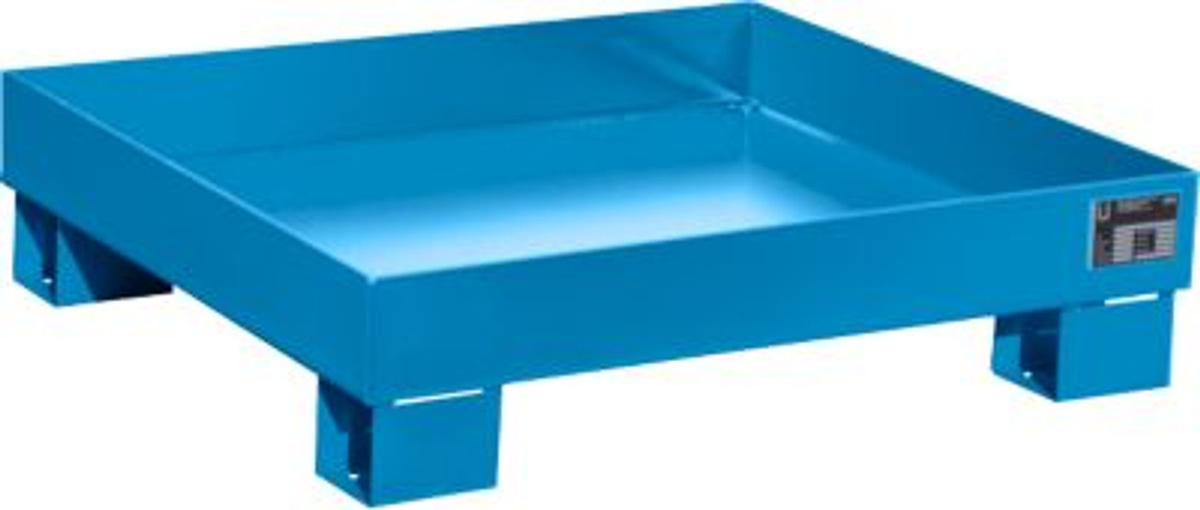 Bauer Südlohn Auffangwanne AW 60-2 aus Stahl, Farbe: Lichtblau, B/T/H: 80,0 x 52,0 x 34,0 cm - Bild 2