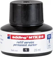 edding Nachfülltinte Marker MTK25 Schwarz 25 ml - Bild 1