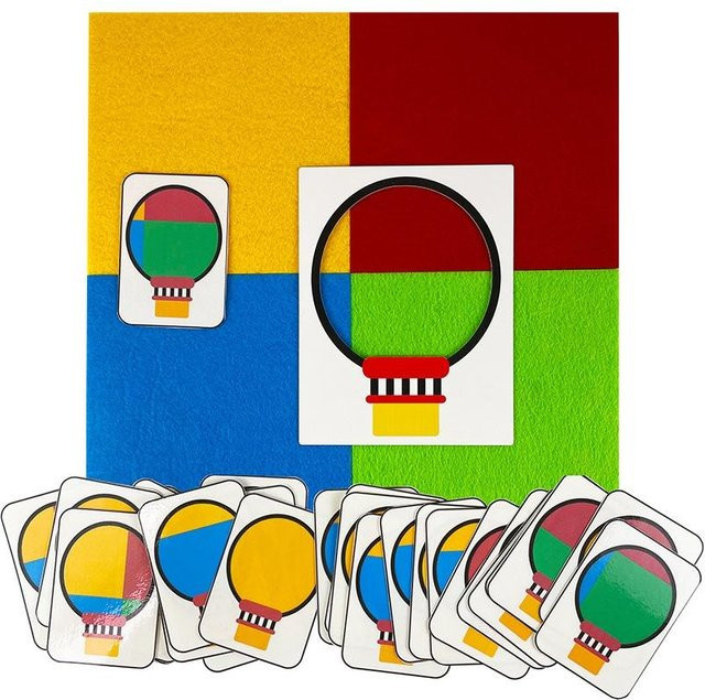 Yiran toy Montessori-Material Filz-Spielzeug Ballon, Lernspielzeug, bunt, ab 0 Jahre - Bild 1