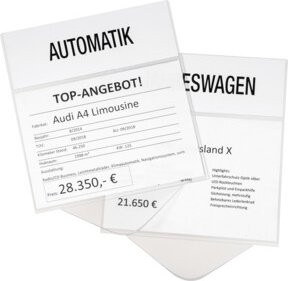 Eichner Preis- und Werbedisplay DIN A4 transparent zur individuellen Gestaltung - Bild 1