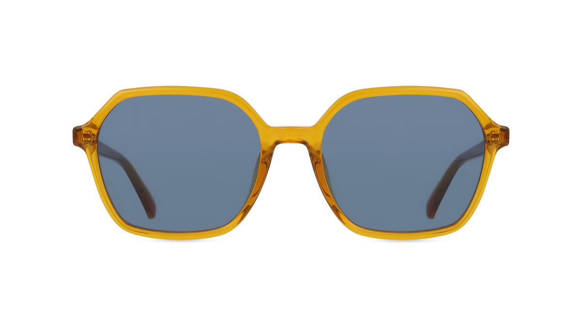 Fielmann ABC 071 SUN FA Sonnenbrille, Vollrand, Quadratisch, Acetat, Unisex, Orange - Bild 1