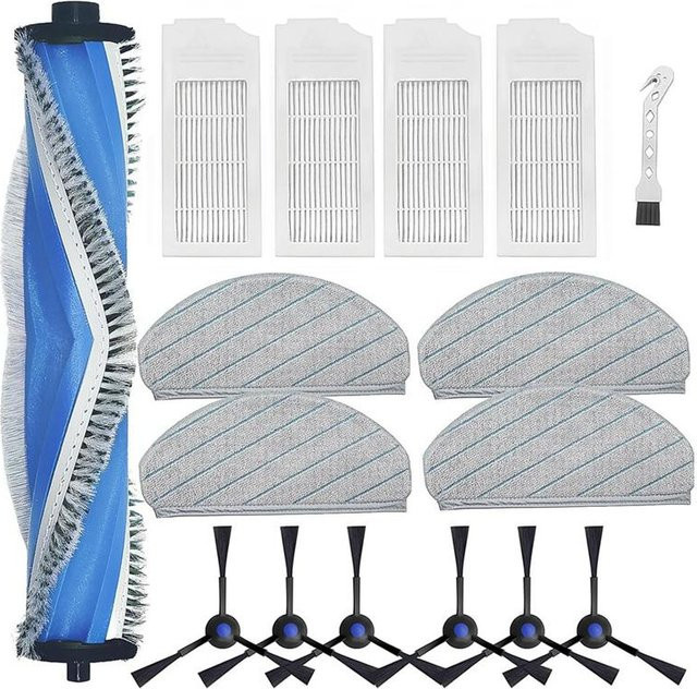 Ecovacs Deebot N20 Plus, N20 und N20 Pro Plus Zubehör-Set mit Hauptbürste, Seitenbürsten, Hepa-Filtern und Wischtüchern in Grau und Multicolour - Bild 1