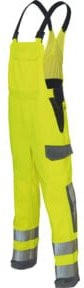 Kübler Latzhose PROTECTIQ HIGH VIS ARC2 PSA Klasse 3 in Warngelb/Anthrazit Form 3394 Größe 62 - Bild 1