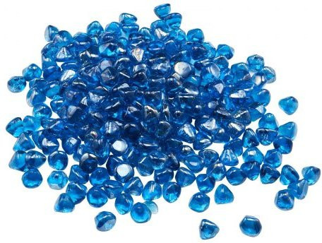 VEVOR Feuerglas Karibikblau, 4,5 kg hochtemperaturbeständige reflektierende Glassteine, 25,4 mm Durchmesser - Bild 1