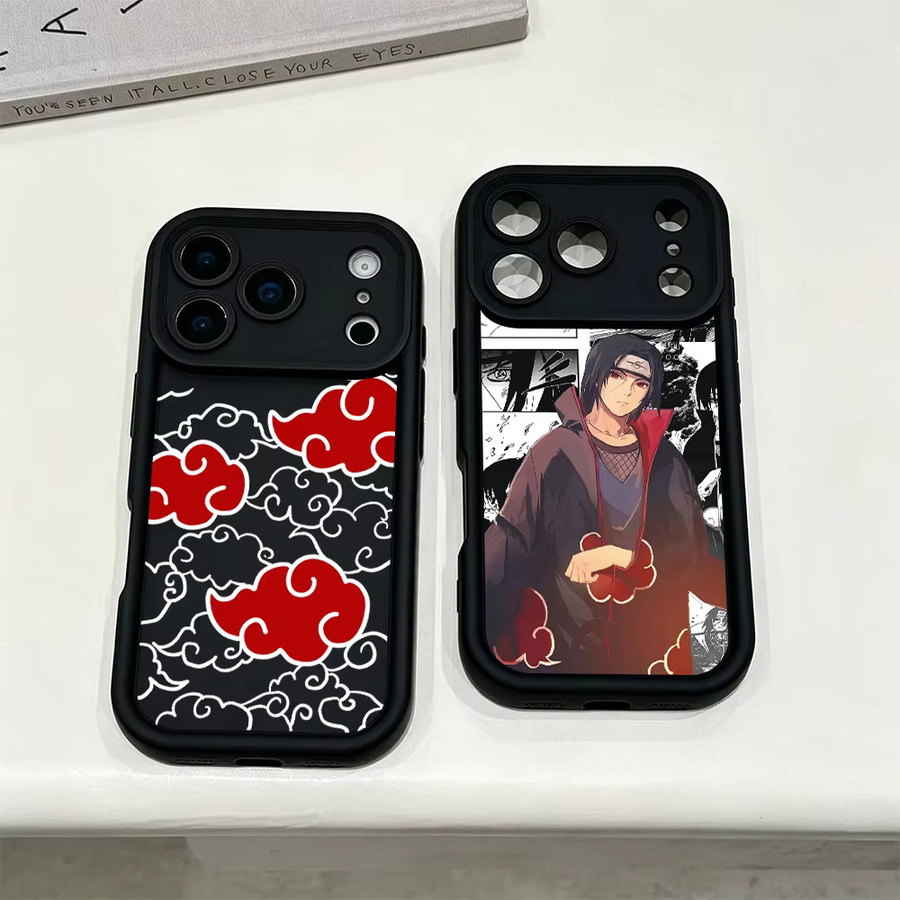 Pain N-NARUTO Itachi Uchiha Handyhülle mit Objektivschutz für Apple iPhone 11 12 13 14 15 16 17 Pro Max Plus Mini in Schwarz - Bild 2