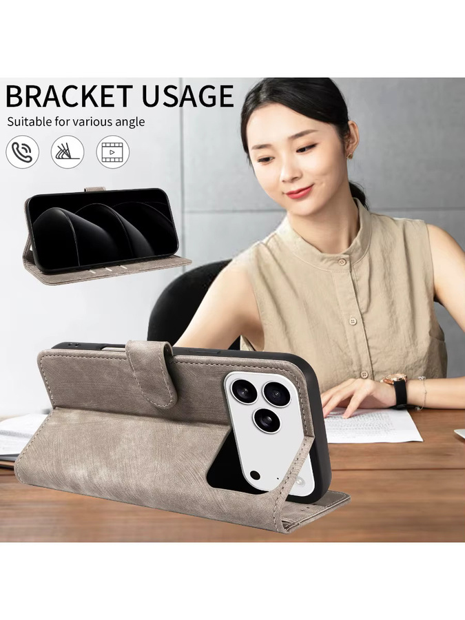 EAACAA TPU-Leder-Handyhülle für Samsung Galaxy A12 A13 A14 A32 A34 Note20 mit Kartensteckplatz und Ständer in Schwarz - Bild 6