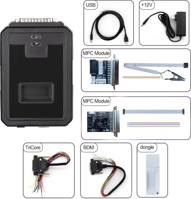HTprog Vollversion mit Dongle YIQIXIN ECU-Chip-Tuning-Tool für KT200 zur Unterstützung von Multi-ECU-Modellen, Klonen und Lesen in Schwarz - Bild 1